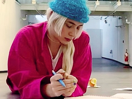 ROSSANA LA VERDE: opere in mostra, artista in opera